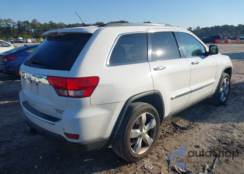 2013 Jeep Grand Cherokee Overland z USA, uszkodzony, nr VIN 1C4RJFCTXDC655834